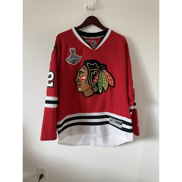 Reebok CCM NHL Jersey LG 2015 Stanley Cup Champs Chicago Blackhawks Panarin READ - Picture 10 of 10